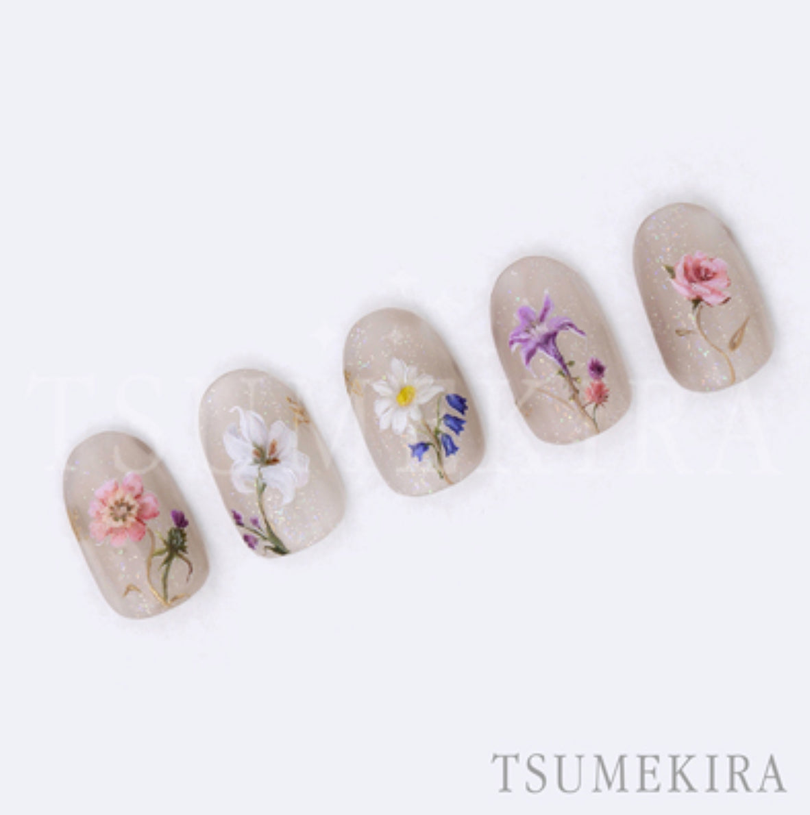 Tsumekira - Bloom with Grace Nail Sticker