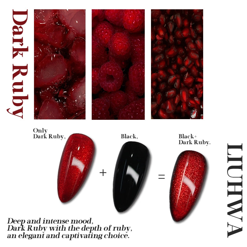 LIUHWA - Dark Ruby Magnetic Gel L#102