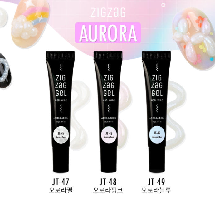 Jello Jello - Zig Zag Gel Pearl & Aurora (4 colours)