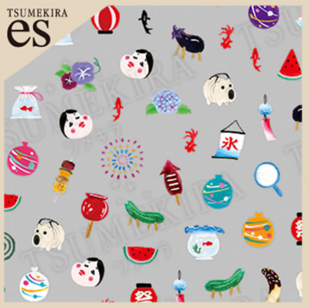 Tsumekira (es) - Summer Festival Nail Sticker