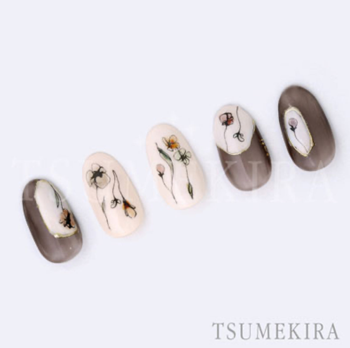 Tsumekira - Flora Nail Sticker
