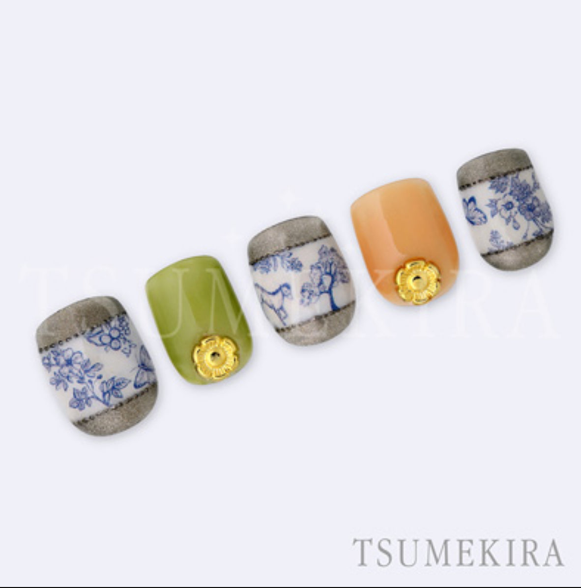 Tsumekira - Toile de Jouy Nail Sticker