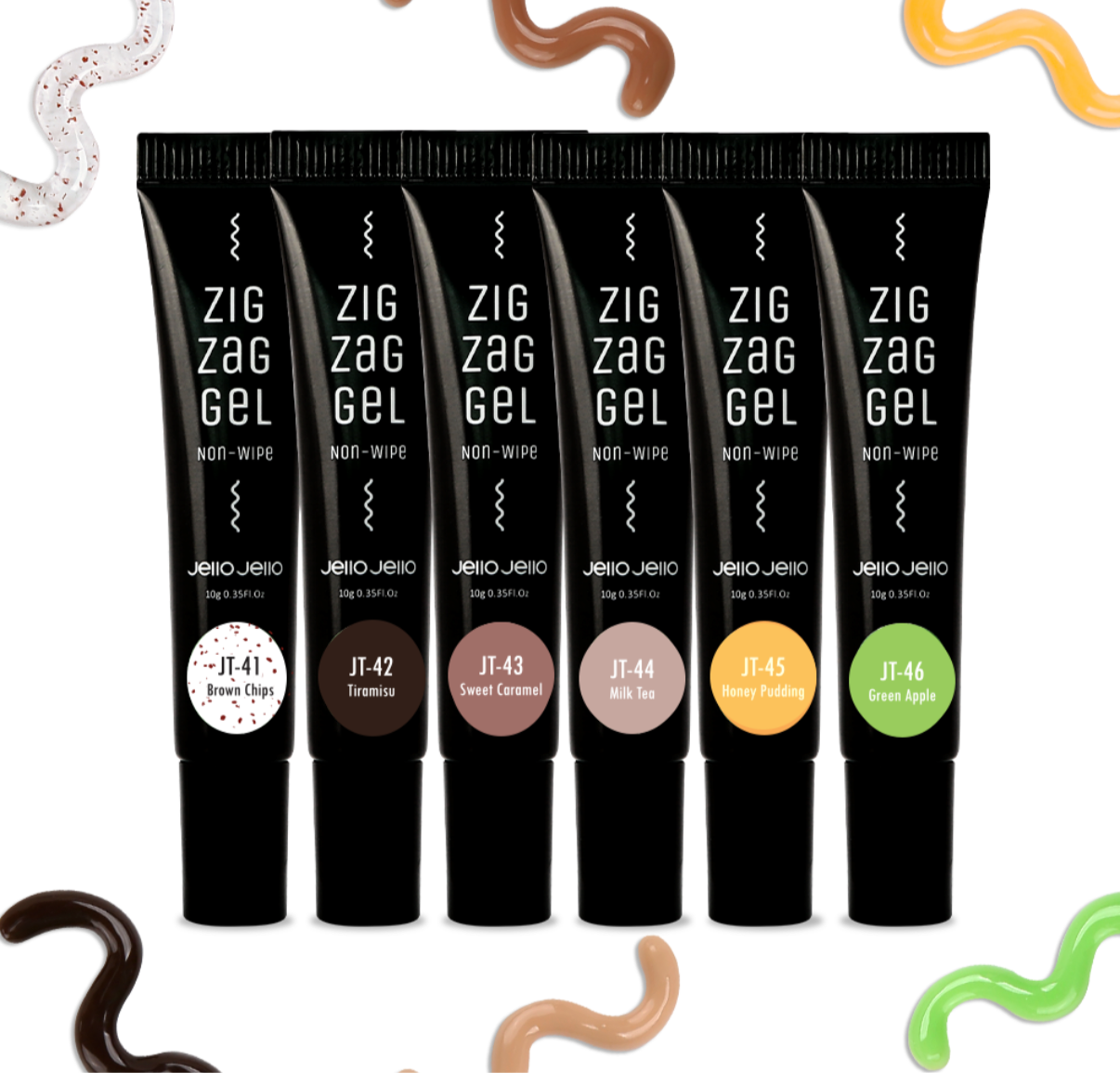 Jello Jello - Zig Zag Gel Sweet Dessert (6 colours)