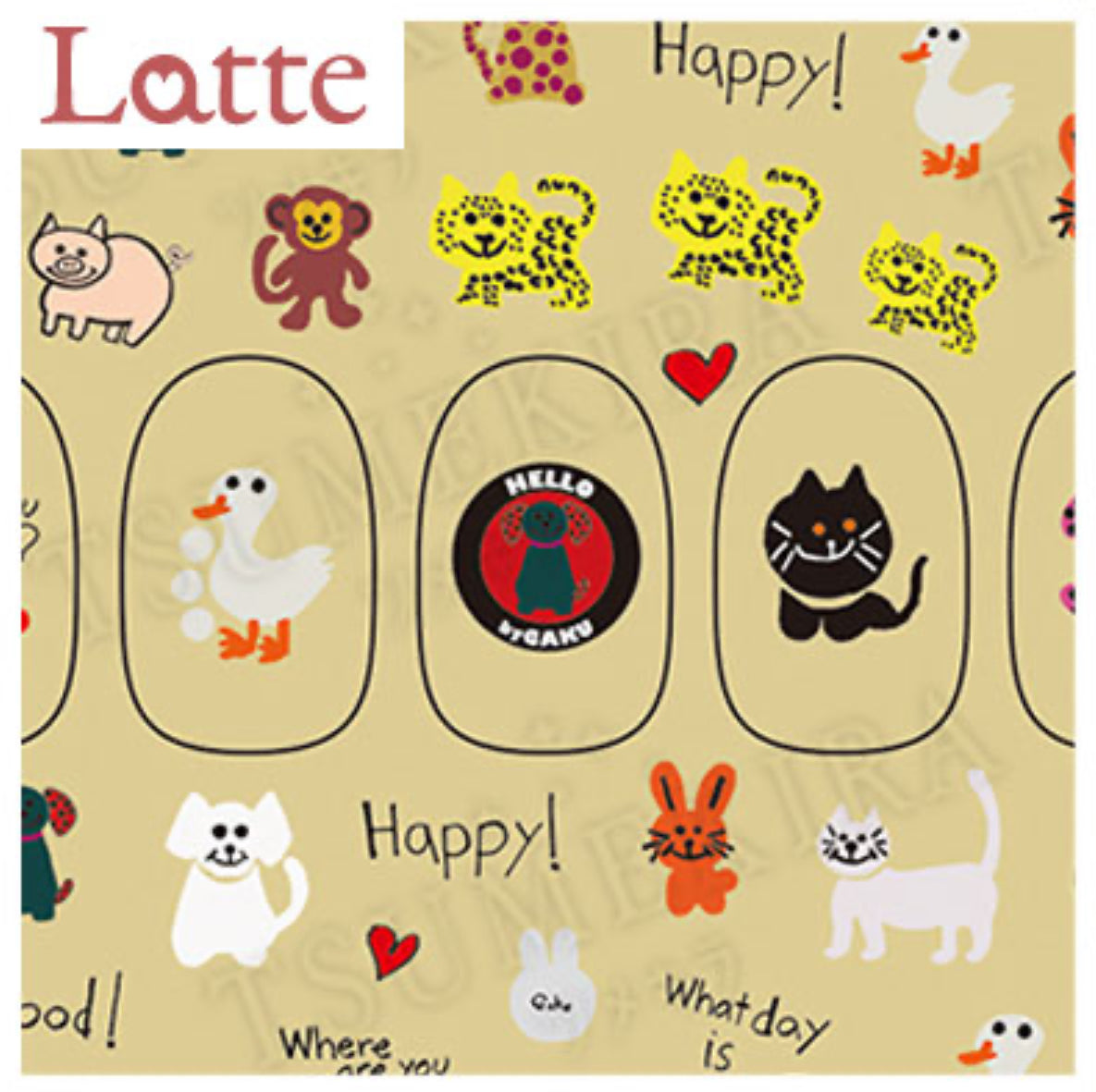 Tsumekira (latte) - GAKU Nail Sticker
