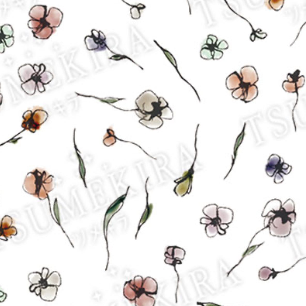 Tsumekira - Flora Nail Sticker