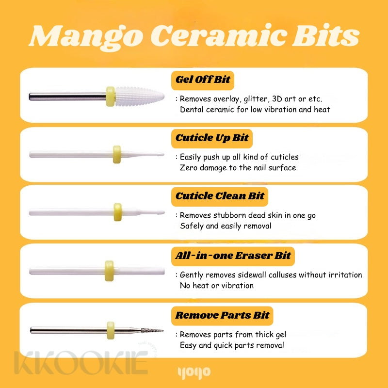 YOGO - Mango Ceramic Drill Bits (5 types)
