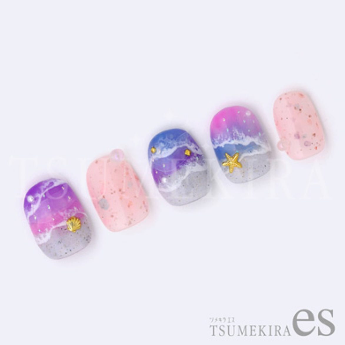 Tsumekira (es) - Beach Nail Sticker