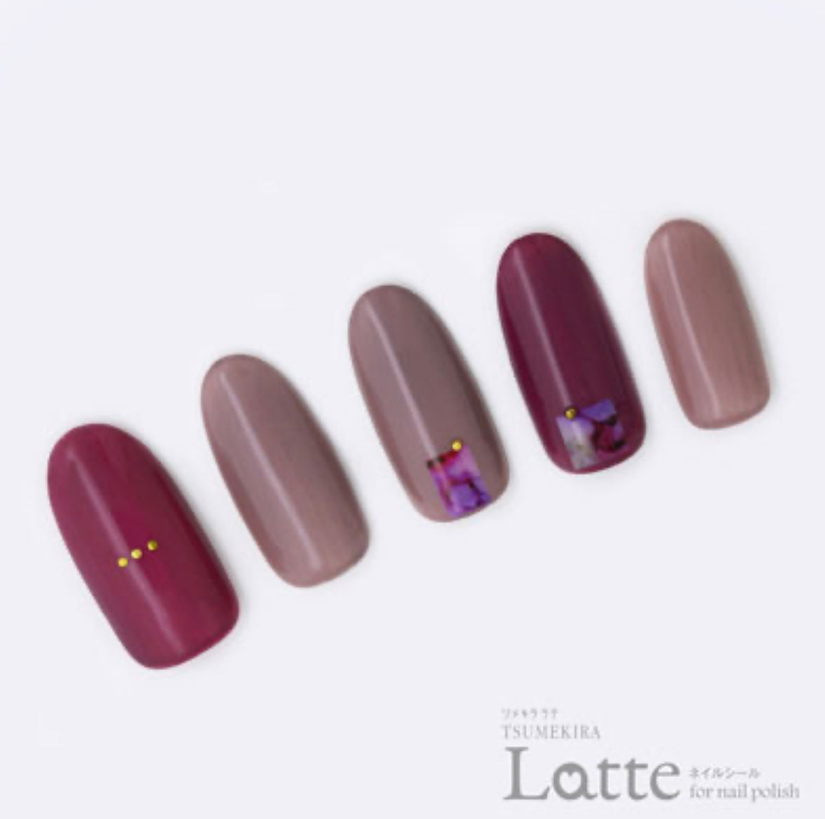 Tsumekira (latte) - Ink Mini Nail Sticker