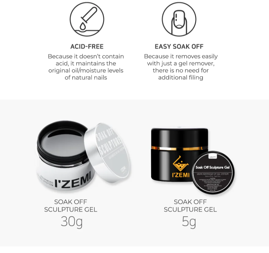 Izemi - Soak Off Sculpture