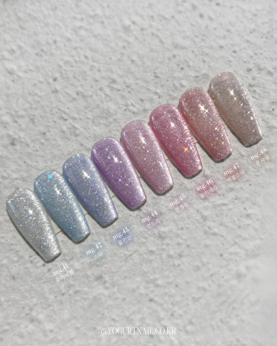 Yogurtnail Kr. - Sugar Bubble Magnetic Collection (Individuals/Full set)