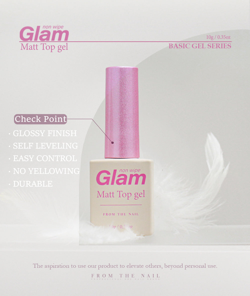 FROM THE NAIL - GLAM Non-wipe Matt Top Gel *Renewal