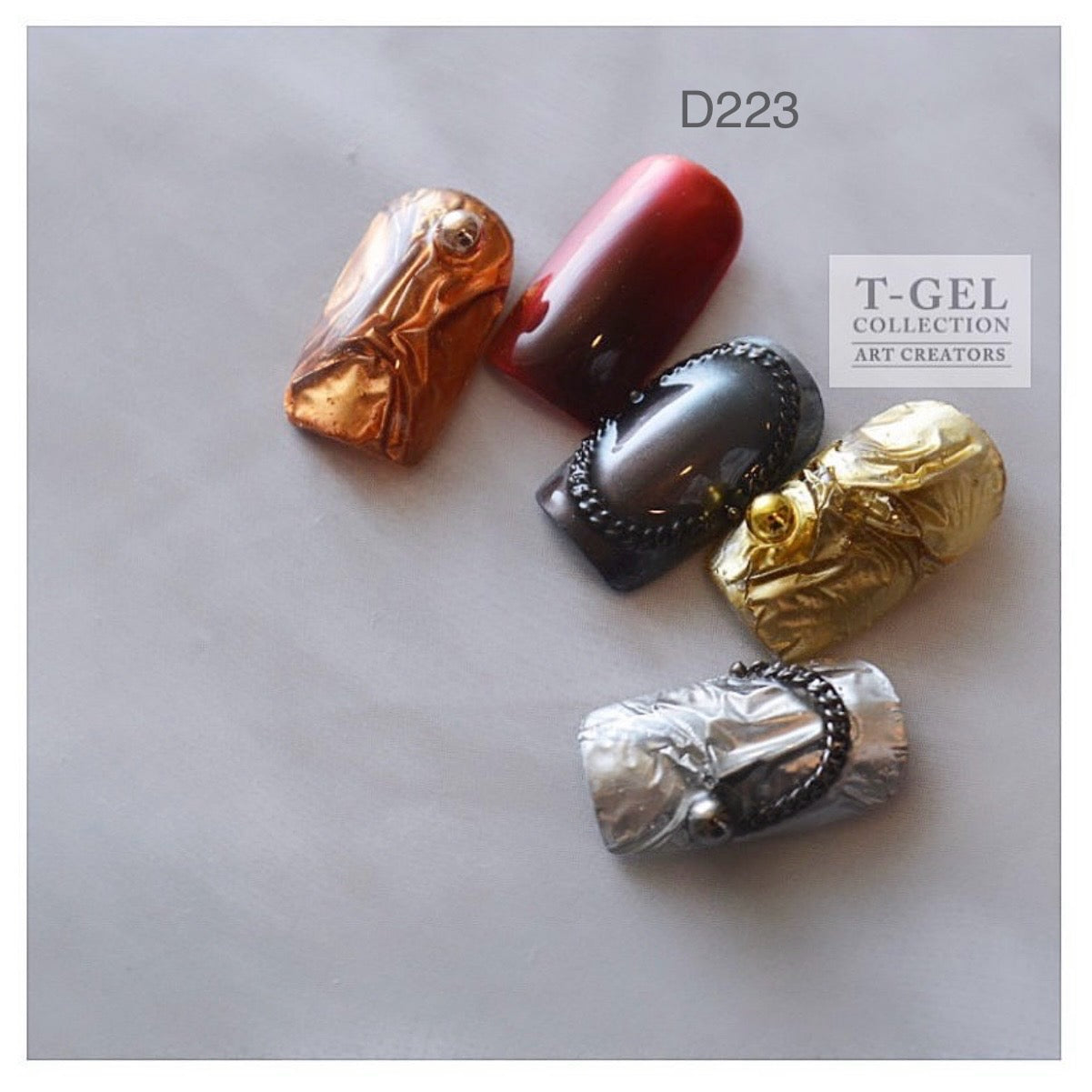 T-gel Collection - D223 Skeleton Bordeaux