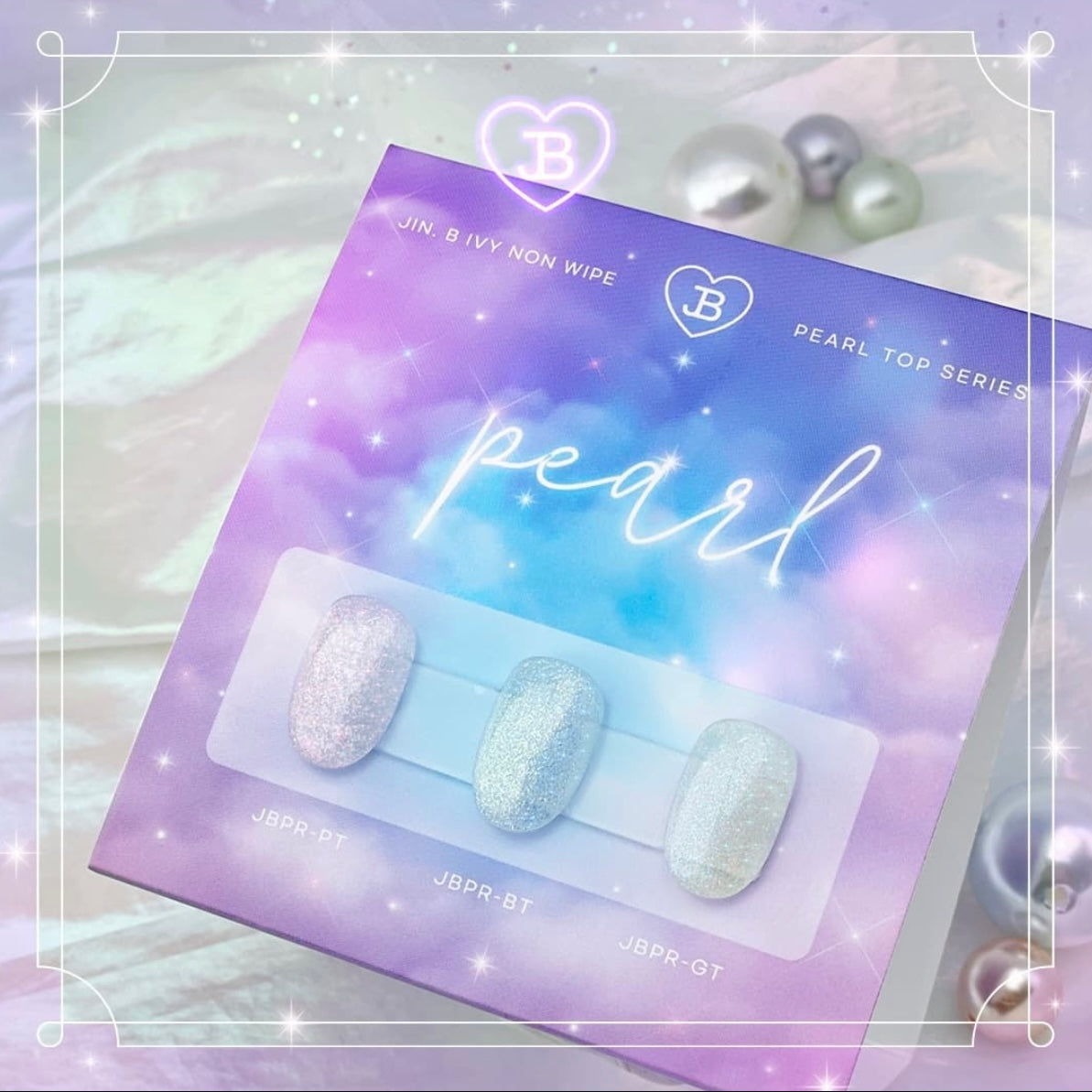 Jin.B - Ivy Non-Wipe Pearl Top Gel (3 types)