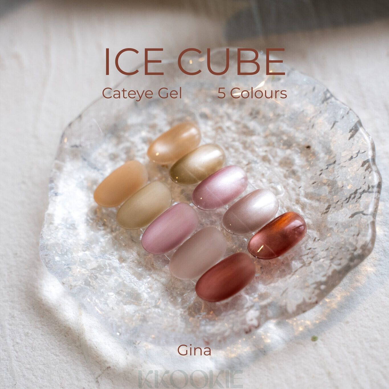 Gina - Ice Cube Magnetic Gels (5 colours)
