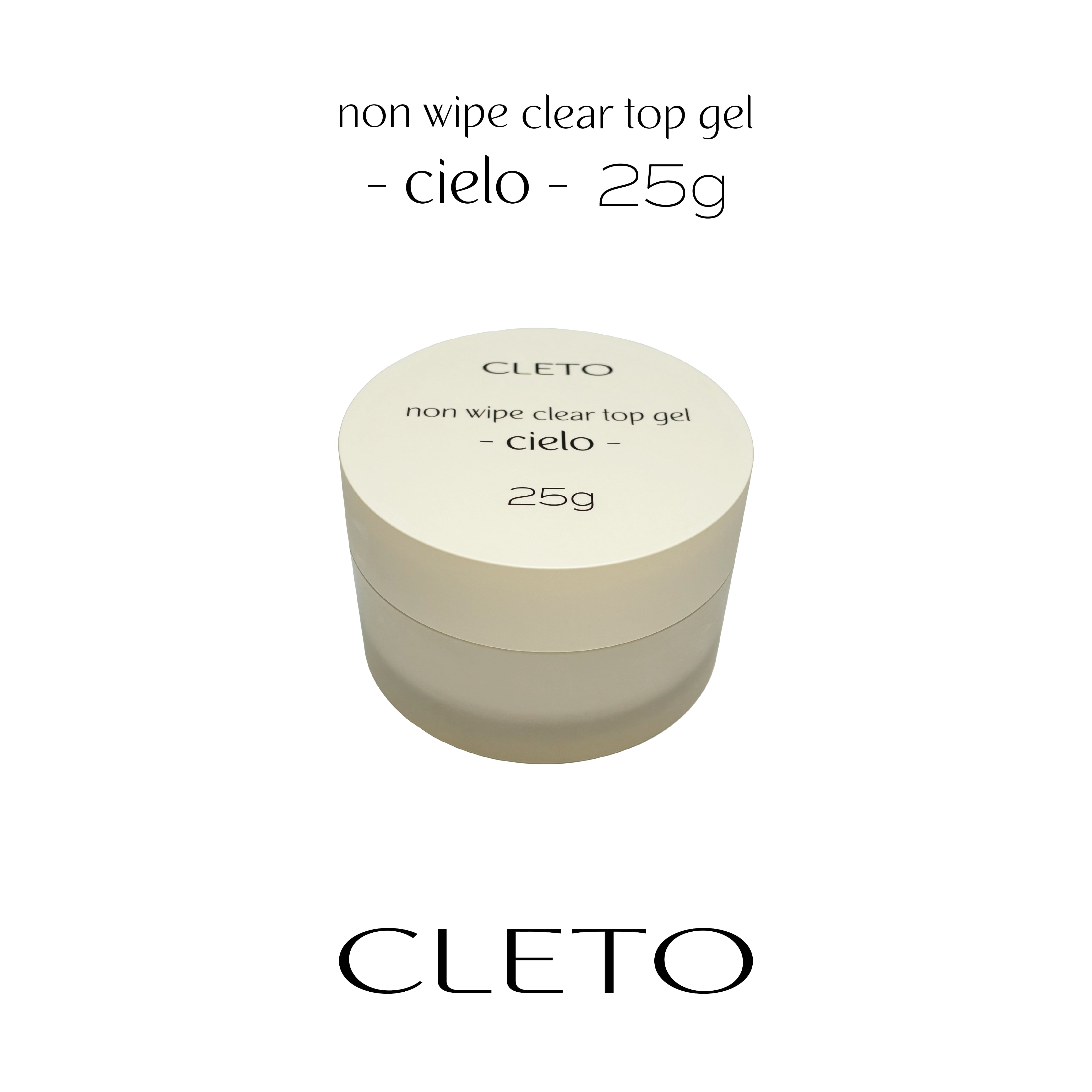 CLETO - Non Wipe Clear Top Gel - cielo - 4g/ 25g (TPO, HEMA free)