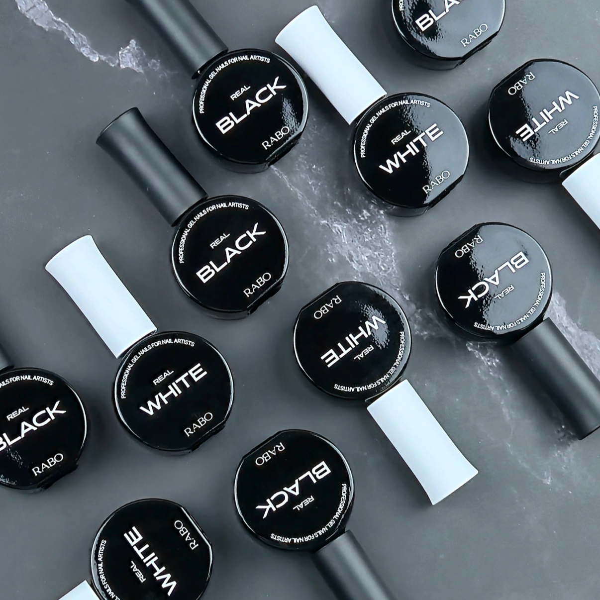 Rabo gel - Real Black & White set