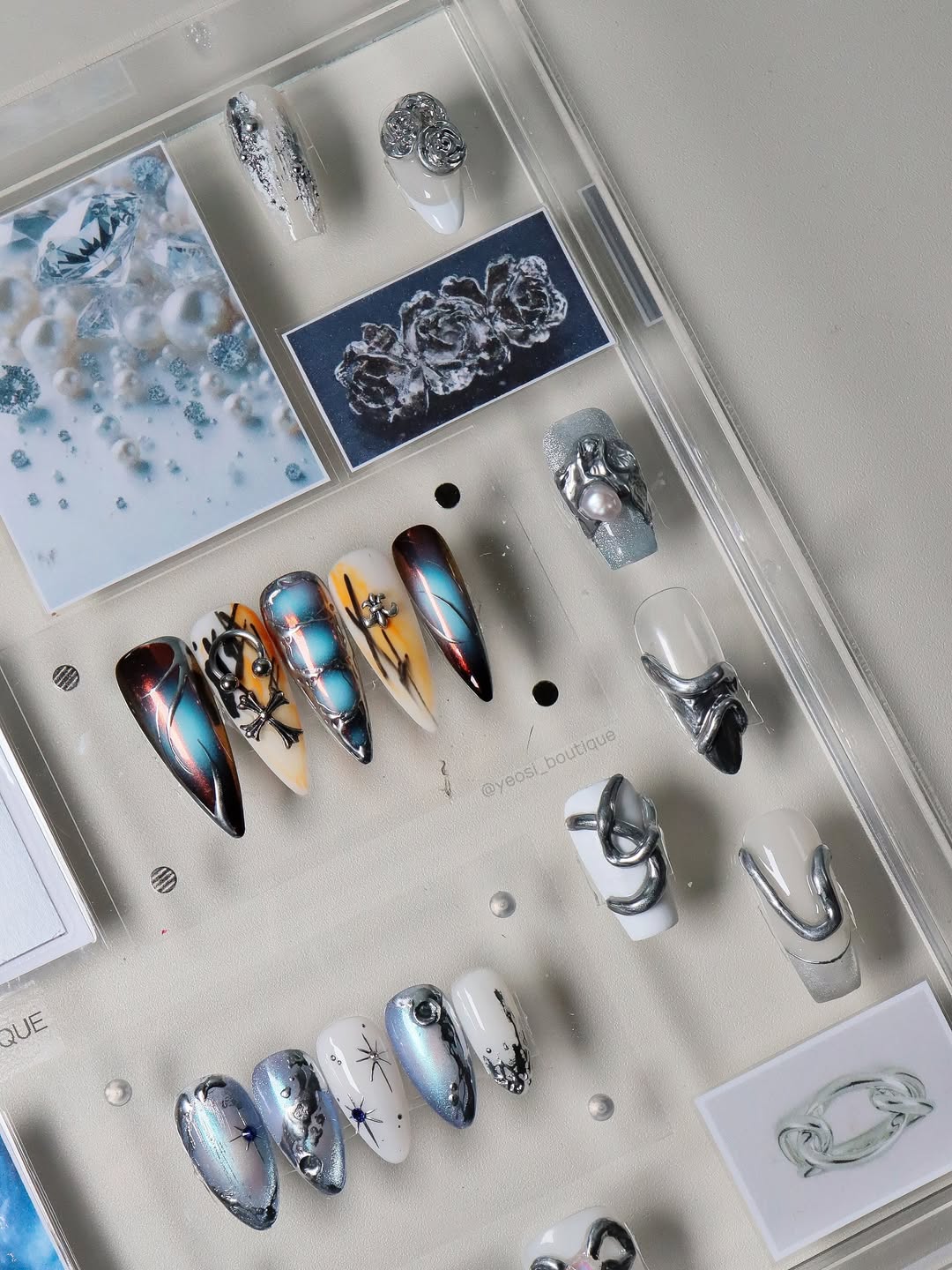 Rabo gel x Yeosi Boutique - Silvair Mercury + Real Black & White 3pcs set