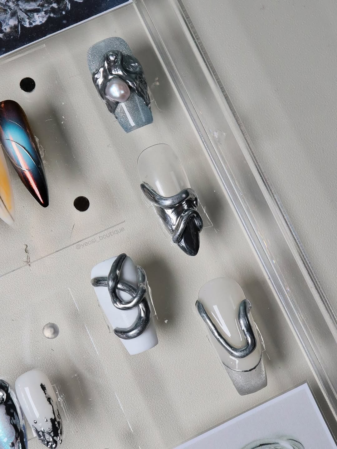 Rabo gel x Yeosi Boutique - Silvair Mercury + Real Black & White 3pcs set