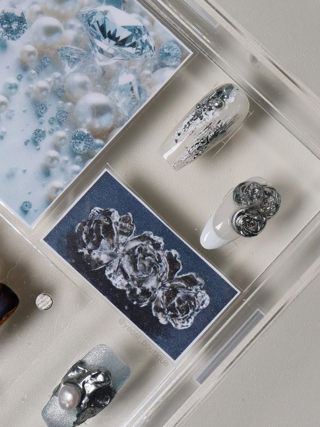 Rabo gel x Yeosi Boutique - Silvair Mercury + Real Black & White 3pcs set