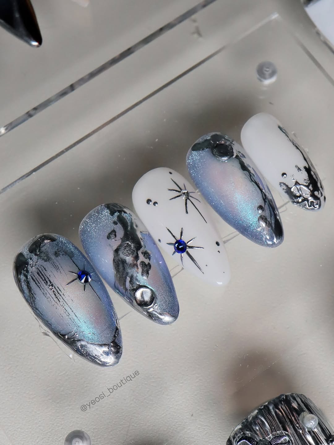 Rabo gel x Yeosi Boutique - Silvair Mercury + Real Black & White 3pcs set