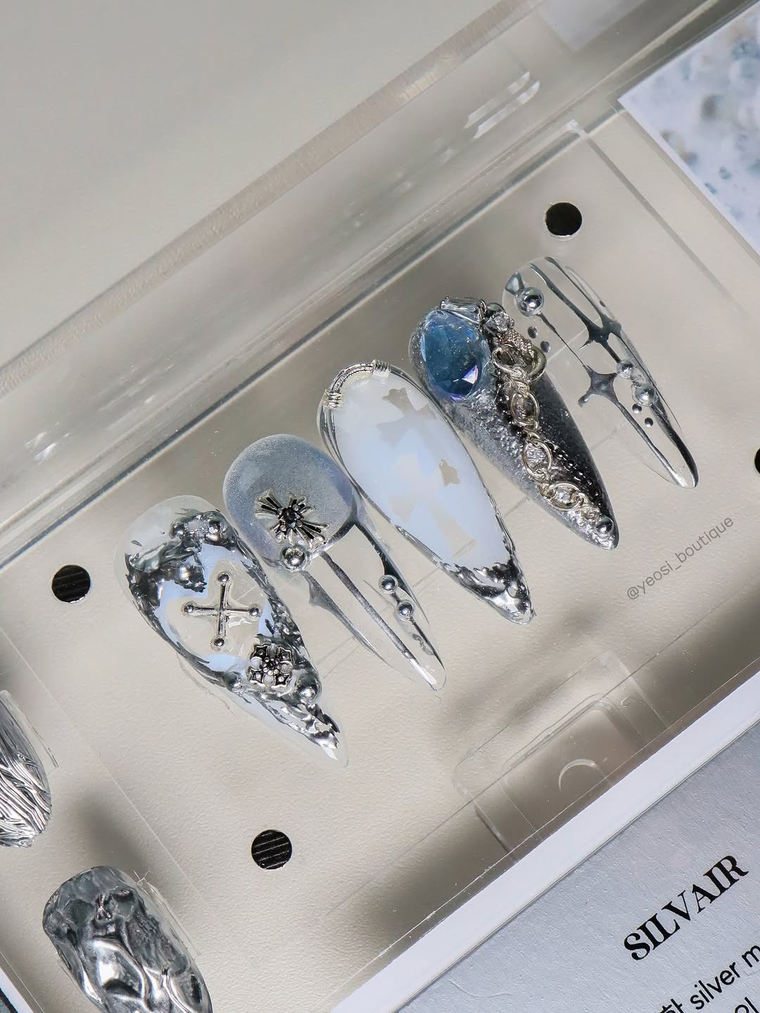 Rabo gel x Yeosi Boutique - Silvair Mercury + Real Black & White 3pcs set