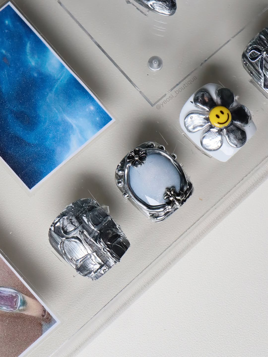 Rabo gel x Yeosi Boutique - Silvair Mercury + Real Black & White 3pcs set