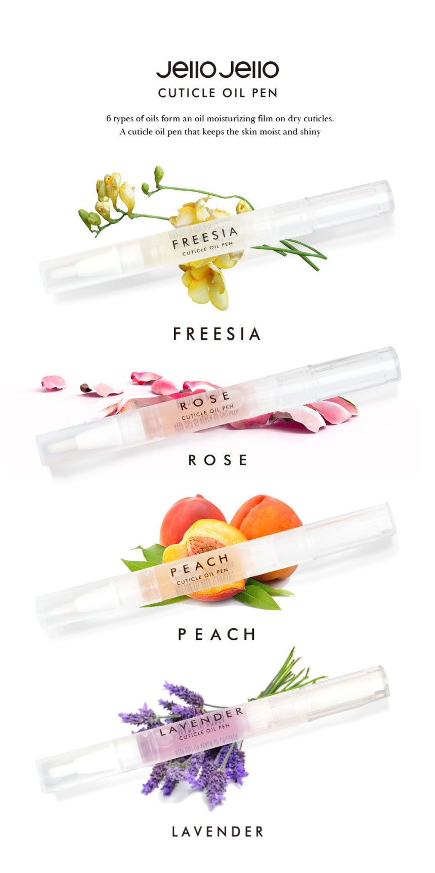 Jello Jello - Cuticle Oil Pen Set (4 types)