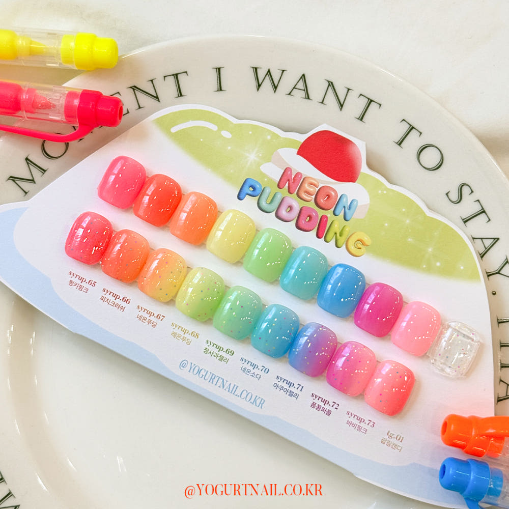 Yogurtnail Kr. - Neon Pudding (Individuals/Full set)