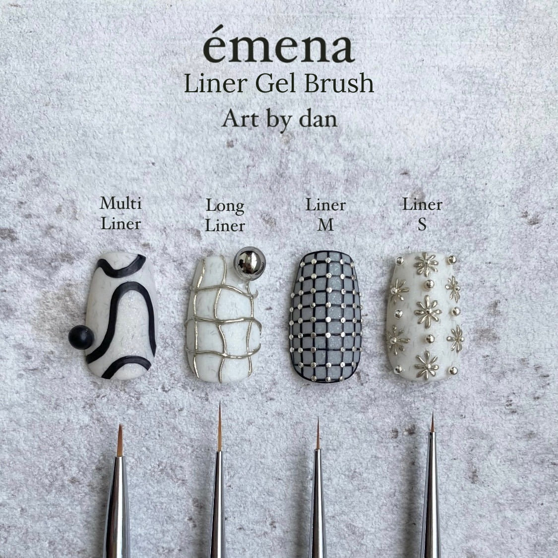 emena - Liner Gel Brush (4 Types)