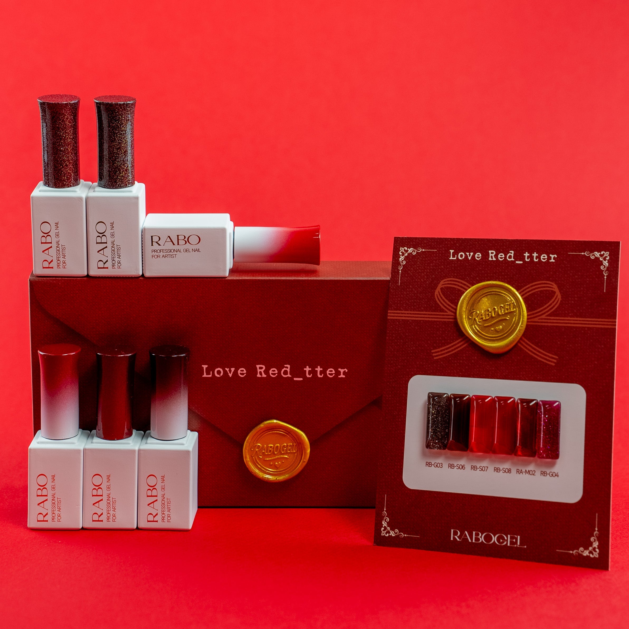 Rabo gel - Love Red_tter Collection (Individuals/Full set)