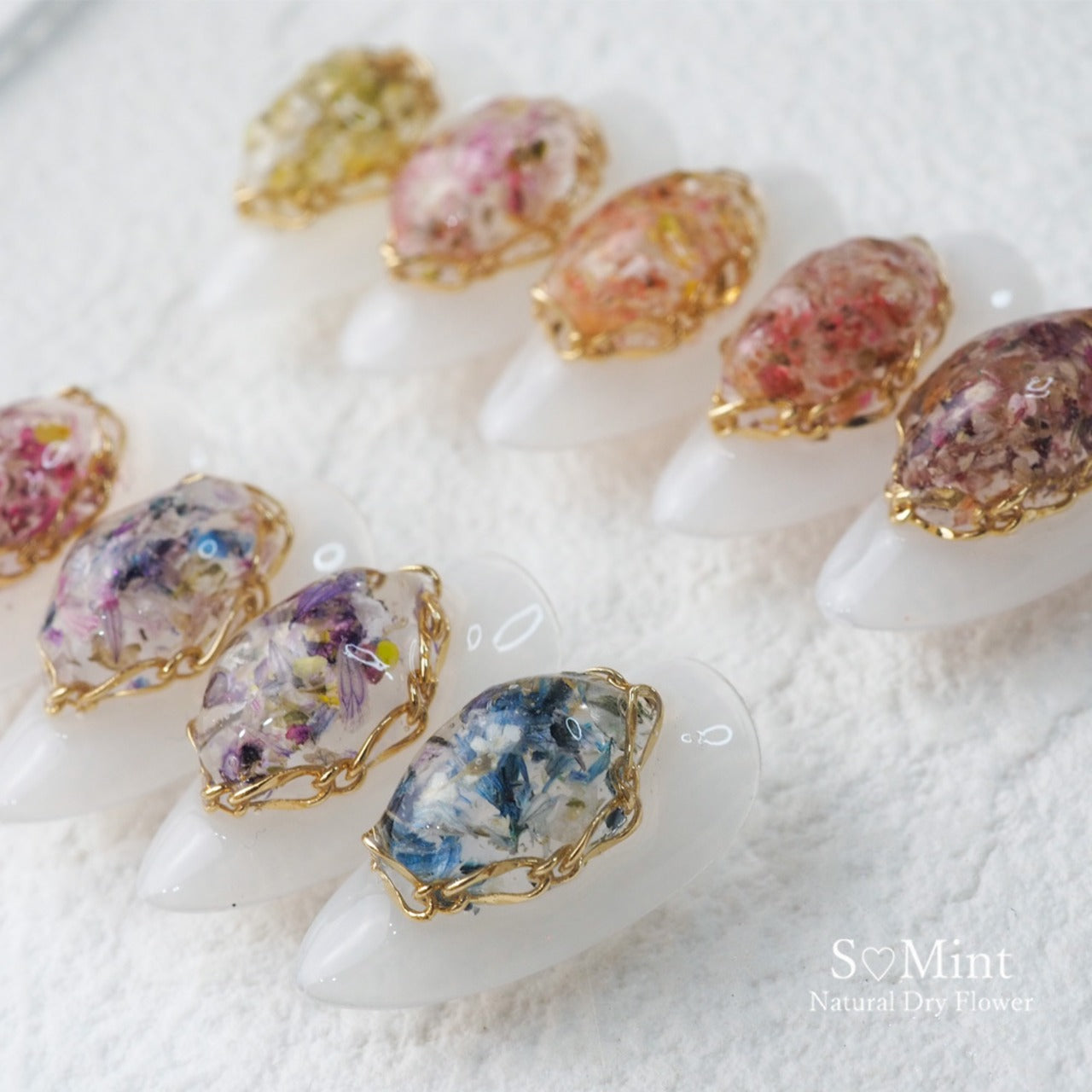 S Mint - Mix Flower Flat series 6 (9 colours)