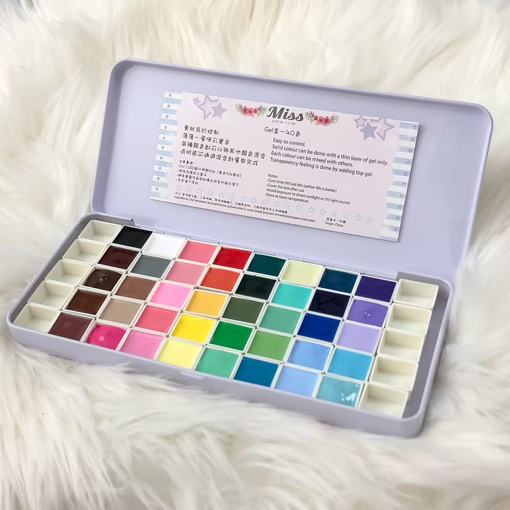 Misspinknail - MPA Gel Palette (40 colours painting gel)