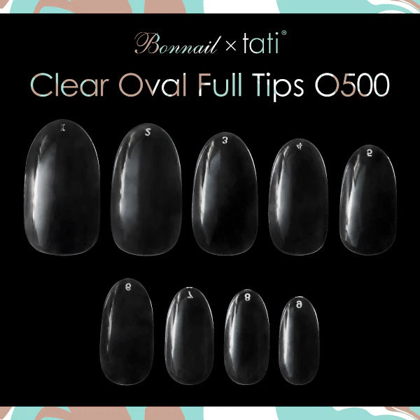 Bonnail x tati - Clear Oval Full Tip O500 (3 sizes)