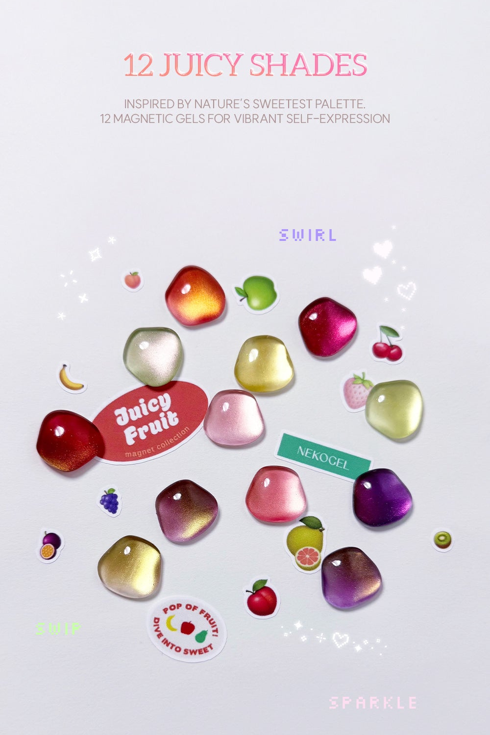 NEKOGEL - JUICY FRUIT (Individuals/Full set)