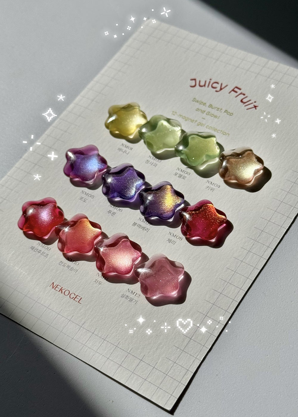 NEKOGEL - JUICY FRUIT (Individuals/Full set)