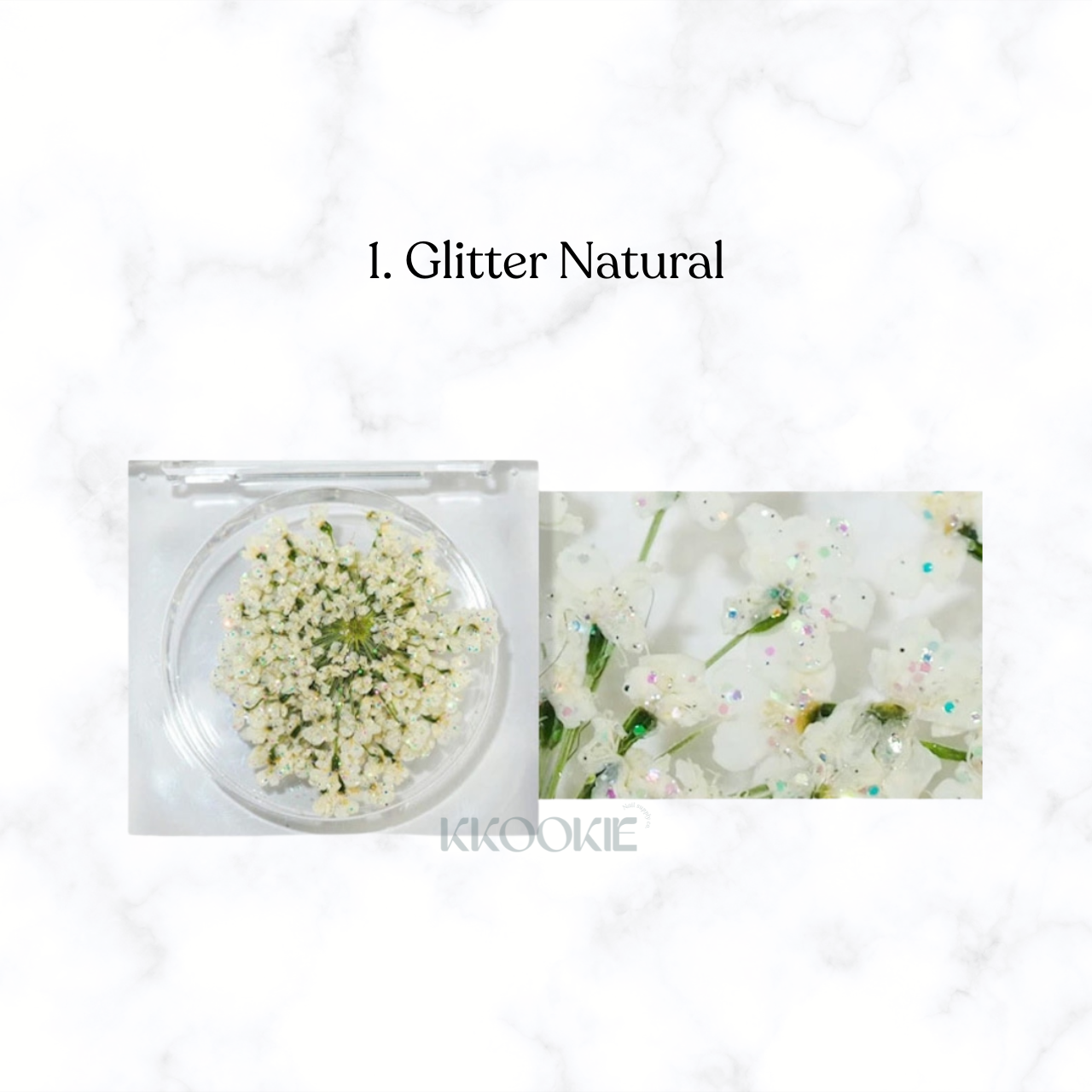 S Mint - Lace Flower Glitter series (9 colours)