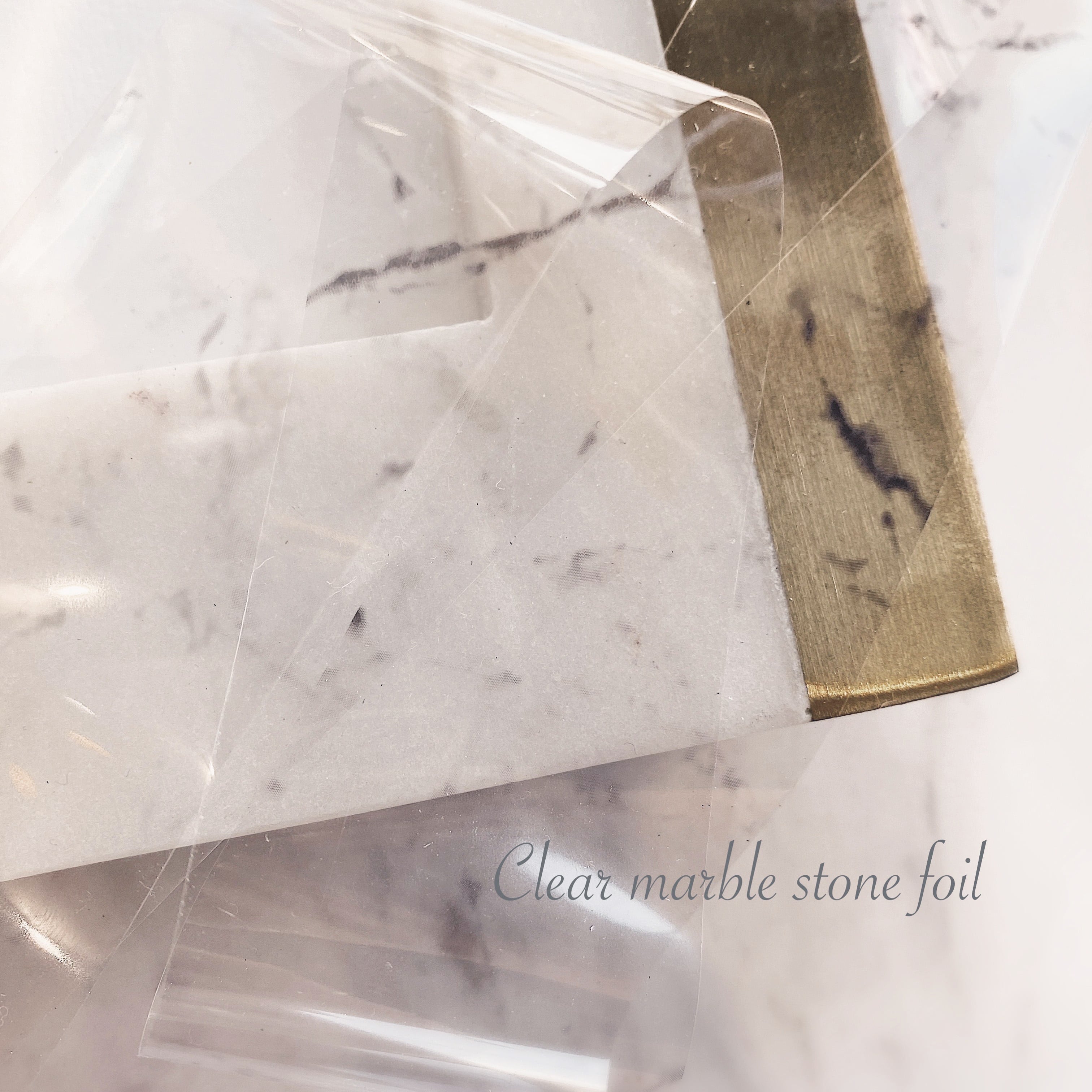Atelier Novel - Clear Marble Stone Foil F629