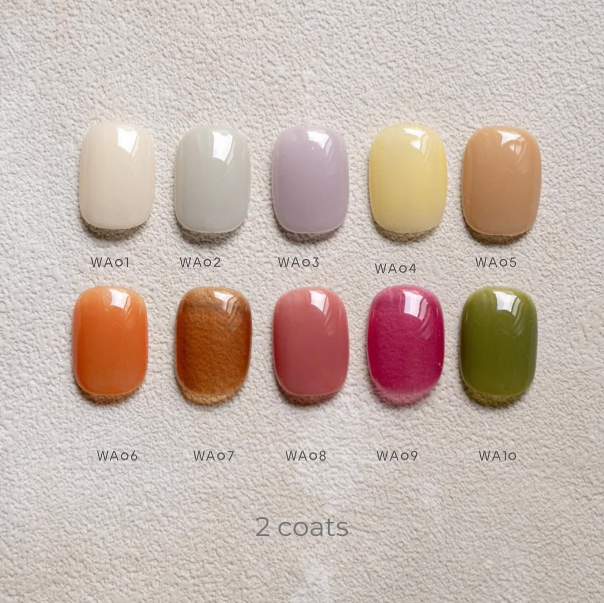 Gina - Watercolour Base Gel (10 colours)