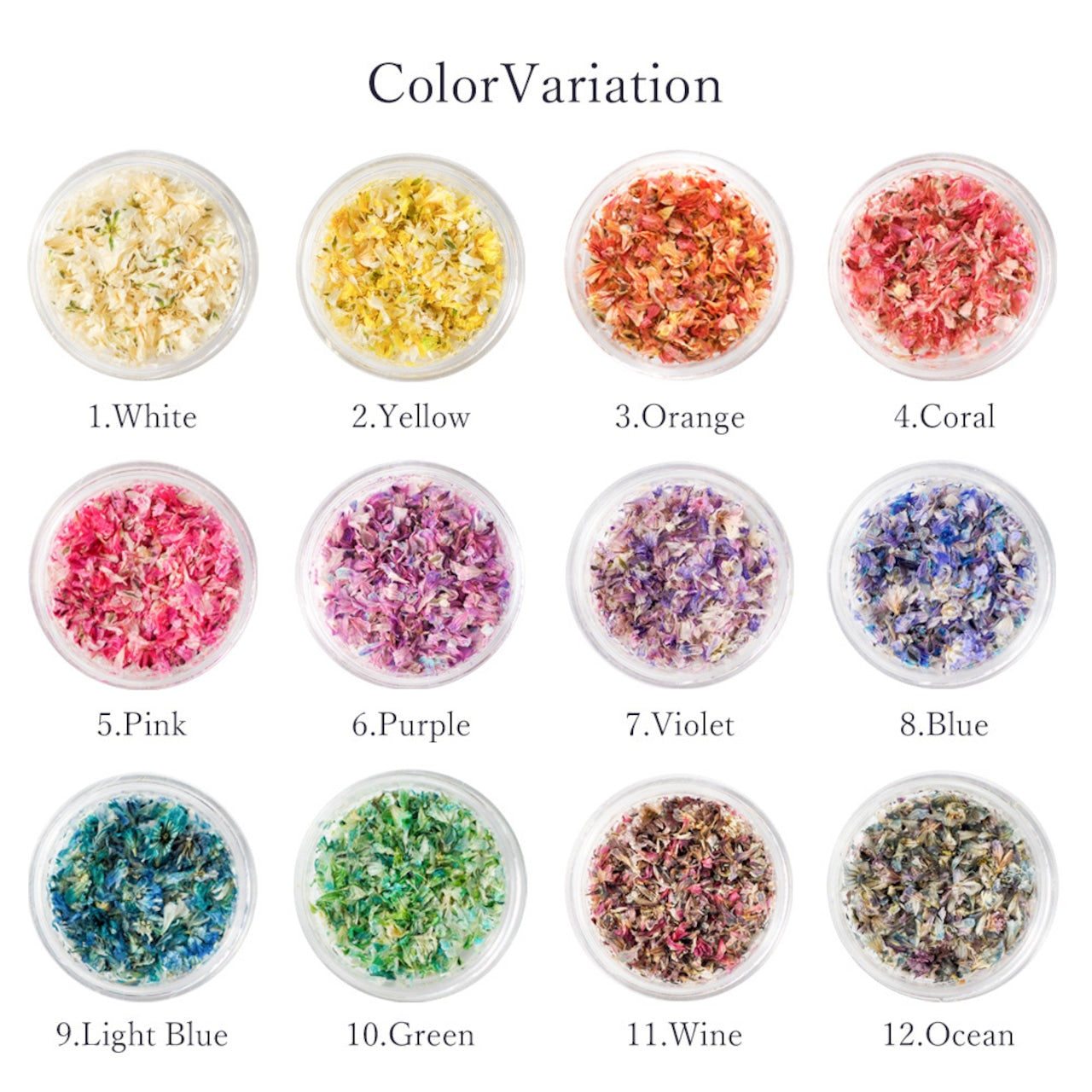 S Mint - Hanabira -flower petals- (12 colours)