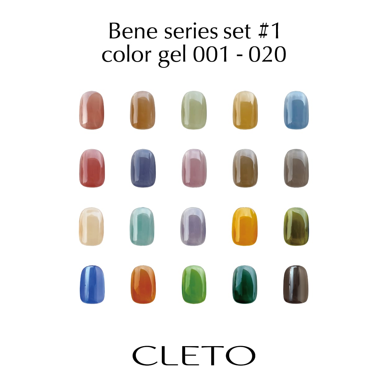 CLETO - Bene Series Colour Gel Set (20 colours)