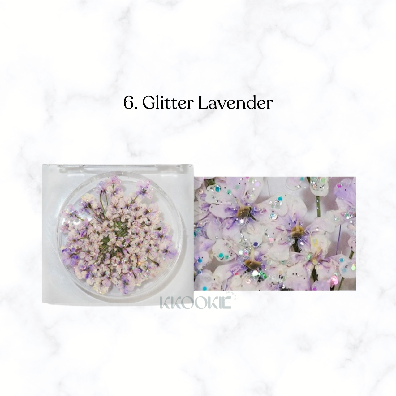 S Mint - Lace Flower Glitter series (9 colours)