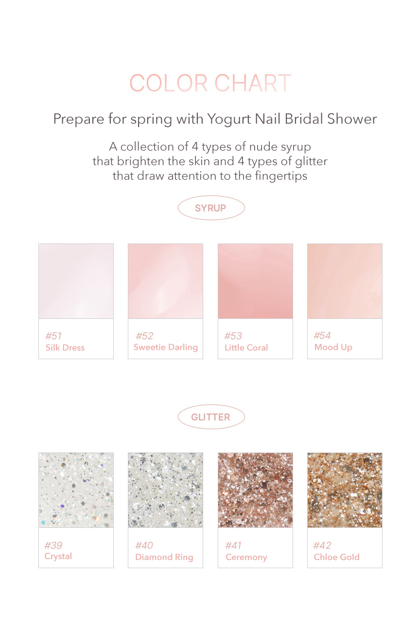 Yogurtnail Kr. - Bridal Shower (Individuals/Full set)