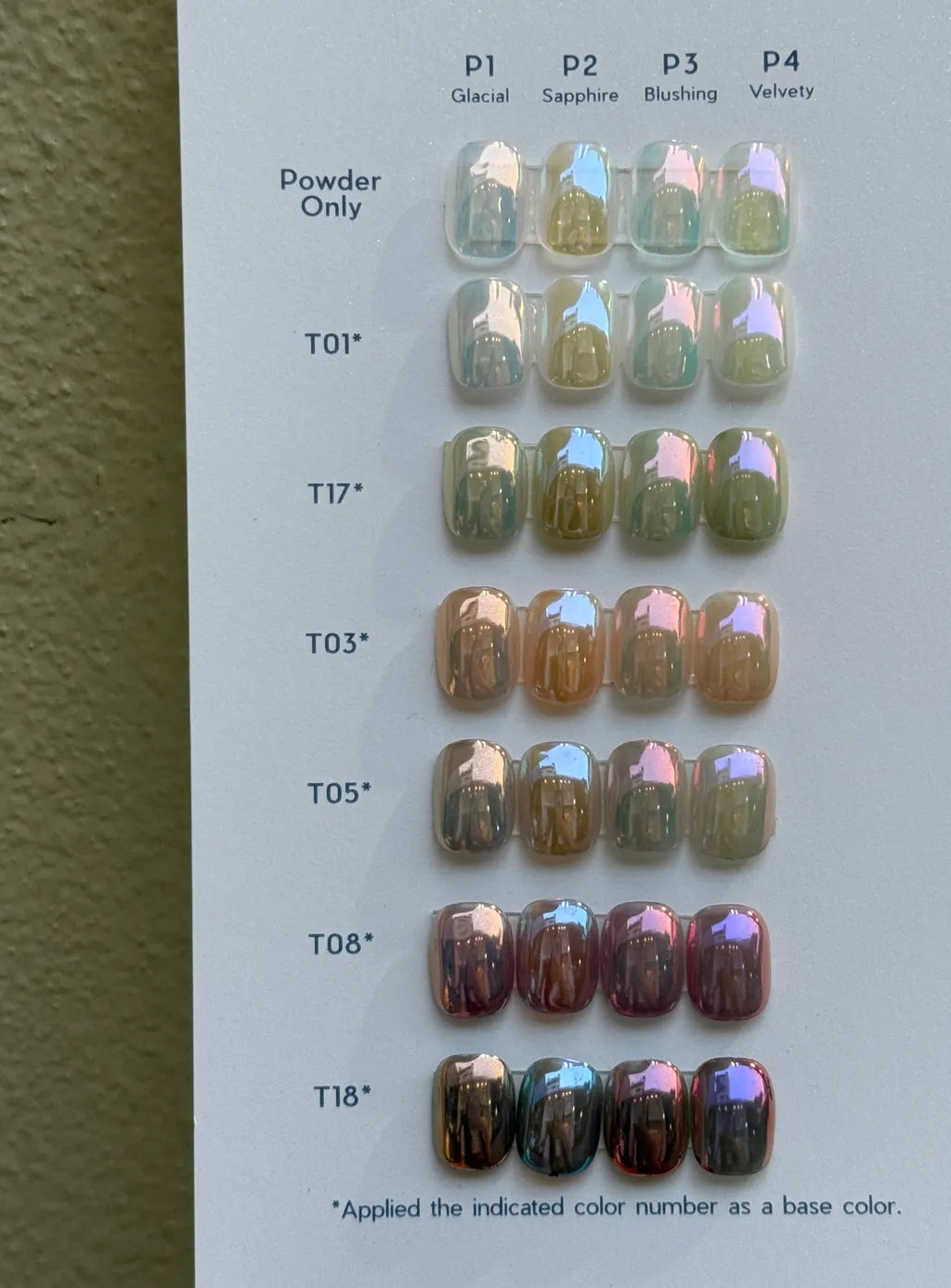 Palette Carys - Elf Ice Chrome Powders (4 colours)