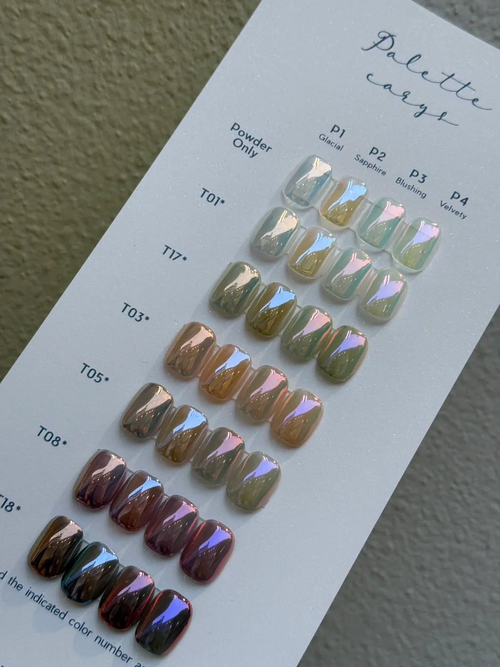 Palette Carys - Elf Ice Chrome Powders (4 colours)