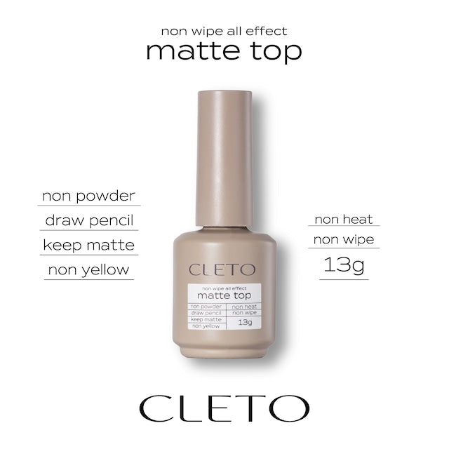CLETO - Non Wipe All Effect Matte Top (TPO Free)