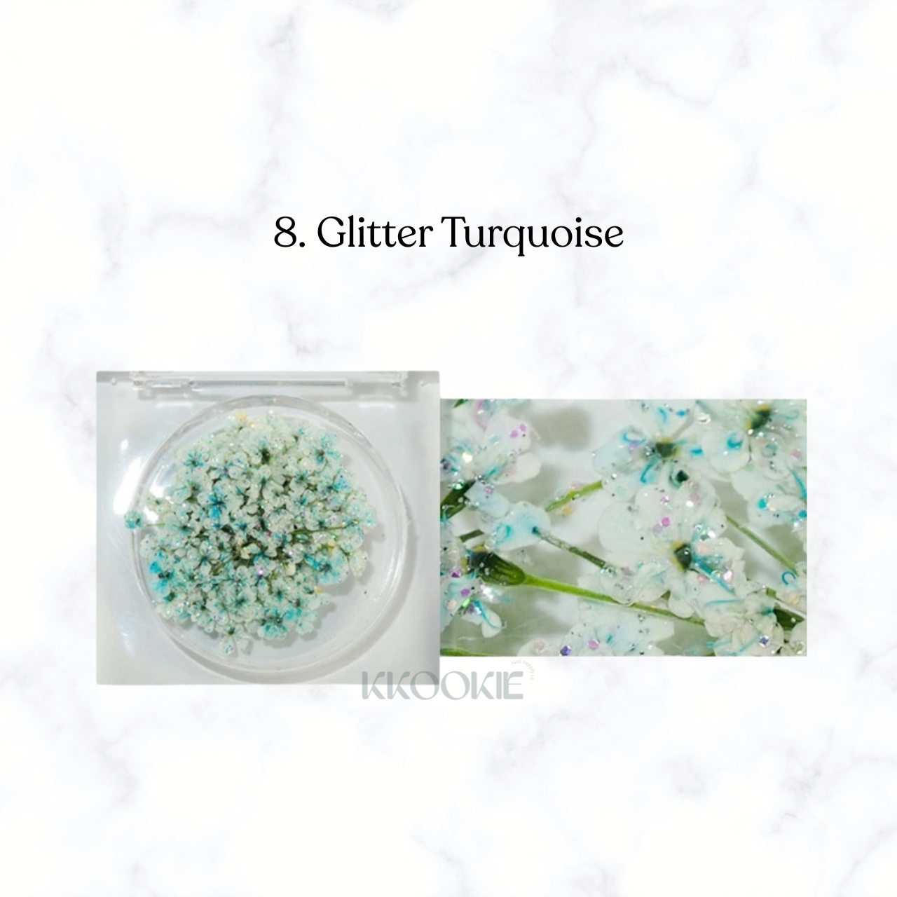 S Mint - Lace Flower Glitter series (9 colours)
