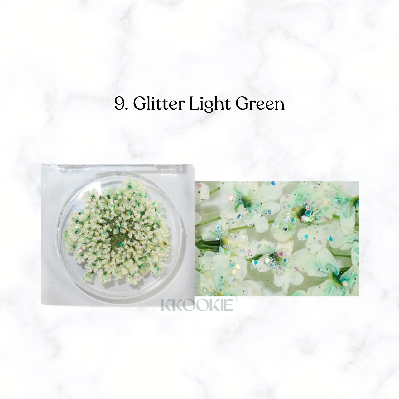 S Mint - Lace Flower Glitter series (9 colours)