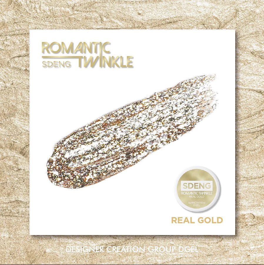 Dgel - Romantic Twinkle Metallic Glitter Foil Set