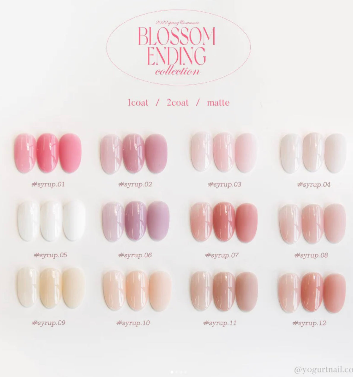 Yogurtnail Kr. - Blossom Ending Collection (Individual/Full set)