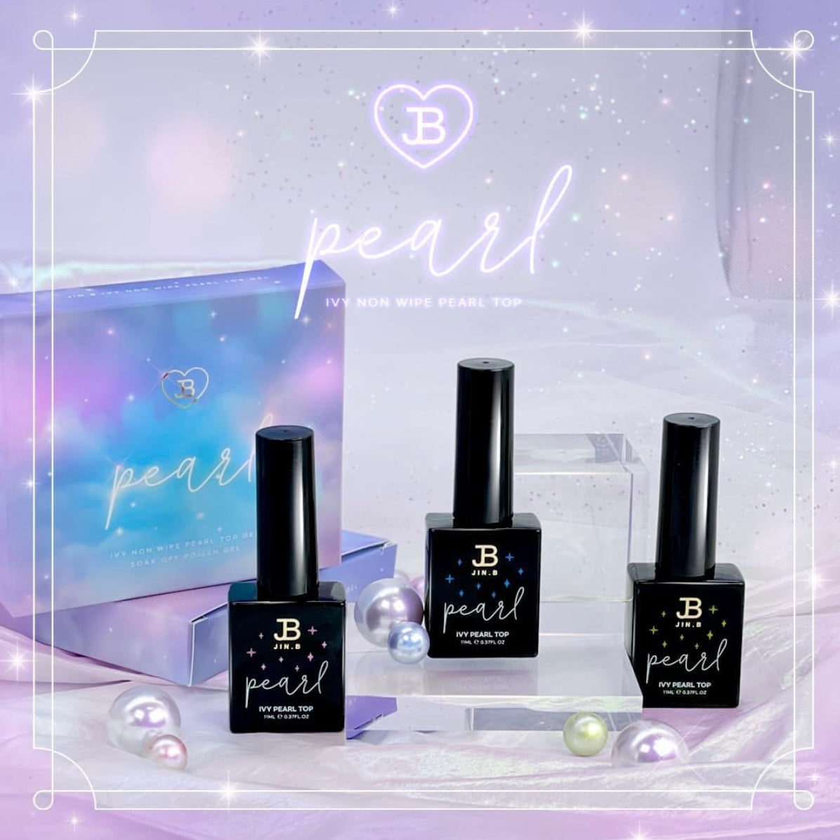 Jin.B - Ivy Pearl Non-Wipe Top Gel (3 types)